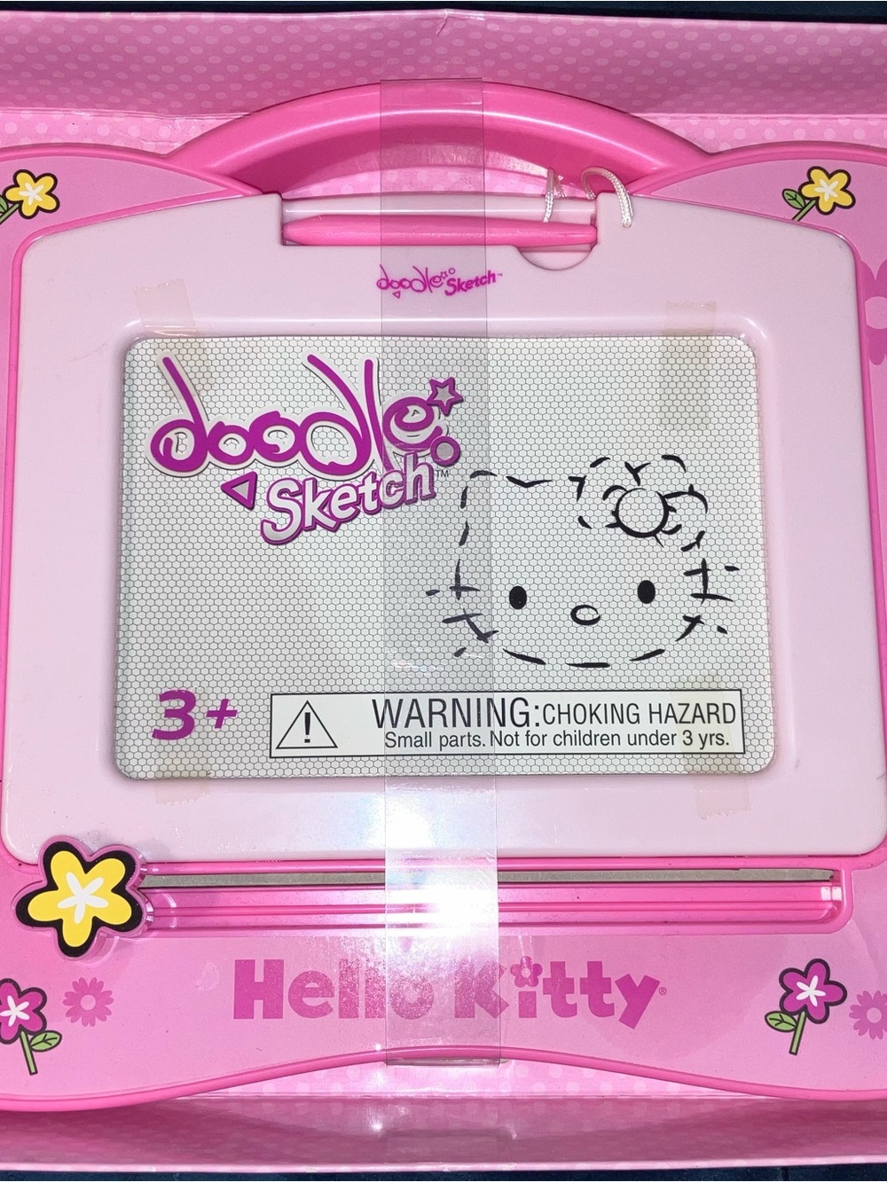 Hello Kitty Pink Doodle Sketch Magnetic Drawing Tablet
